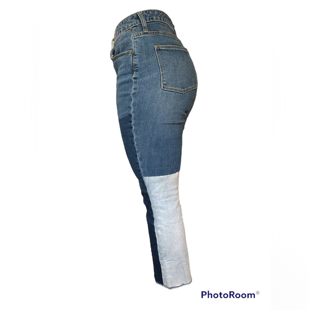 Universal Thread Patchwork Capri High-Rise Jeans With small Flare - Picture 5 of 5